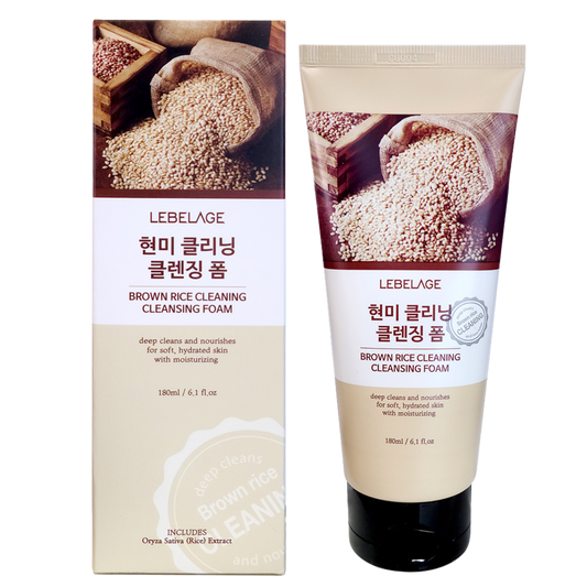 [LEBELAGE] BROWN RICE CLEANING CLEANSING FOAM - 180ml / 6.08 fl. oz.