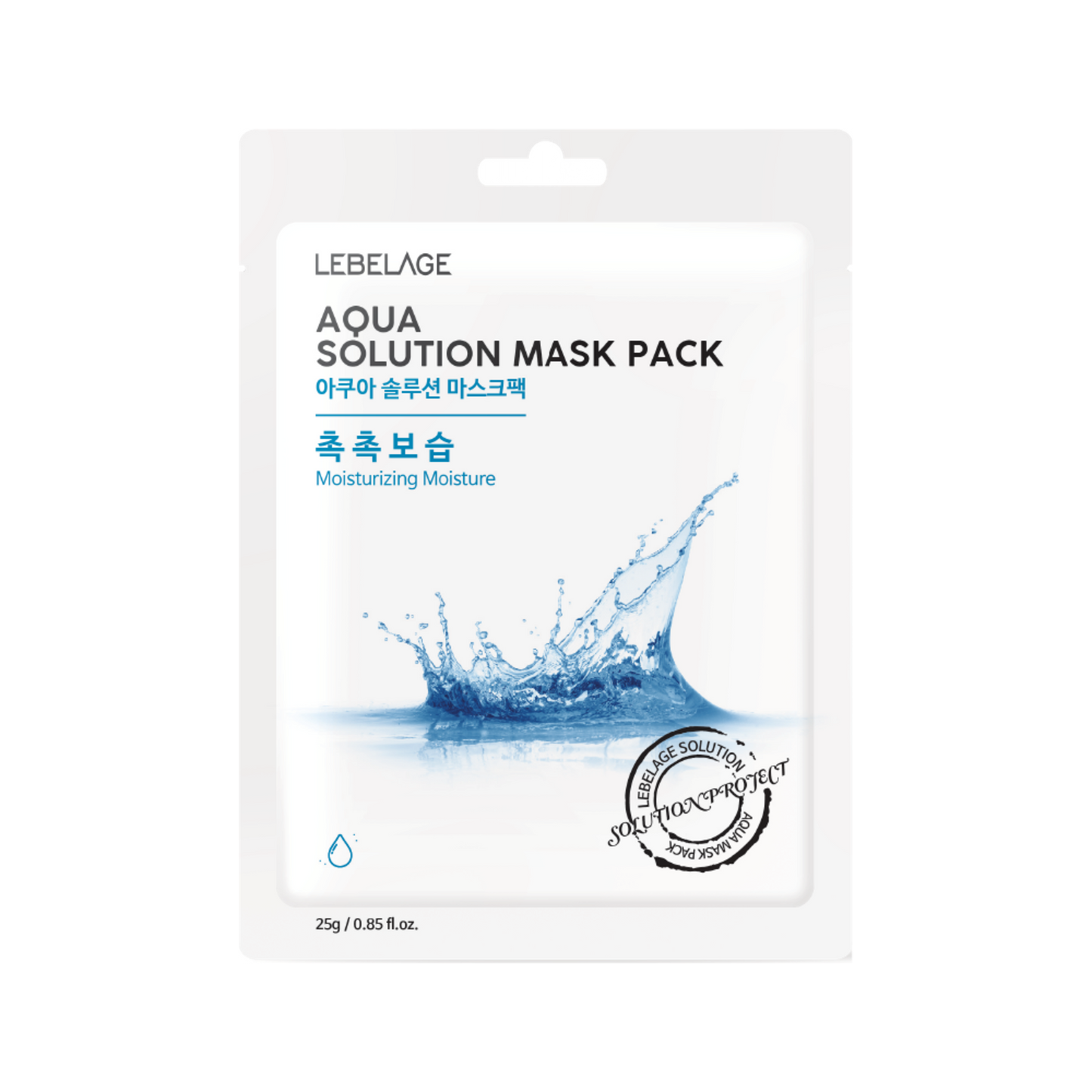 [LEBELAGE] AQUA SOLUTION MASK PACK - 10 Sheets / 25g (0.88 oz.)