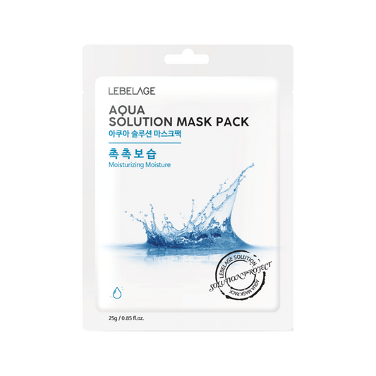 [LEBELAGE] AQUA SOLUTION MASK PACK - 10 Sheets / 25g (0.88 oz.)